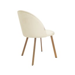 Krzesło Colin tkanina Welur noga metalowa