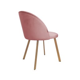 Krzesło Colin tkanina Welur noga metalowa