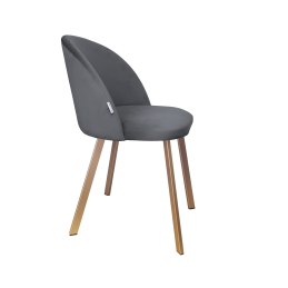 Krzesło Colin tkanina Welur noga metalowa