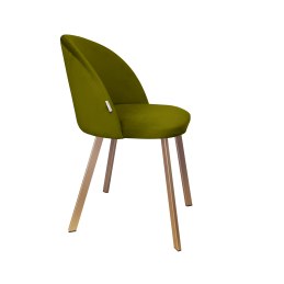 Krzesło Colin tkanina Welur noga metalowa