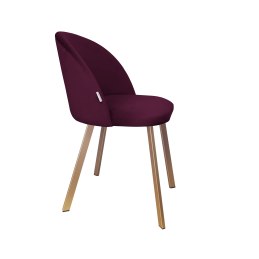 Krzesło Colin tkanina Welur noga metalowa