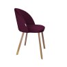 Krzesło Colin tkanina Welur noga metalowa