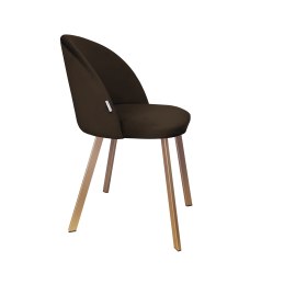 Krzesło Colin tkanina Welur noga metalowa