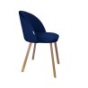 Krzesło Colin tkanina Welur noga metalowa