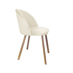 Krzesło Colin tkanina Welur noga metalowa