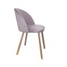 Krzesło Colin tkanina Welur noga metalowa