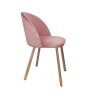 Krzesło Colin tkanina Welur noga metalowa