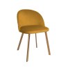 Krzesło Colin tkanina Welur noga metalowa
