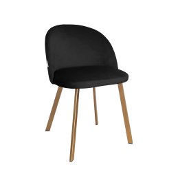 Krzesło Colin tkanina Welur noga metalowa