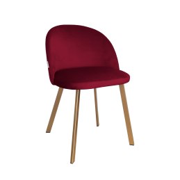 Krzesło Colin tkanina Welur noga metalowa