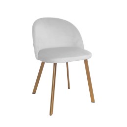 Krzesło Colin tkanina Welur noga metalowa