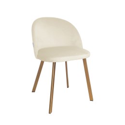 Krzesło Colin tkanina Welur noga metalowa