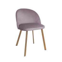 Krzesło Colin tkanina Welur noga metalowa