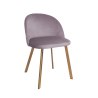 Krzesło Colin tkanina Welur noga metalowa