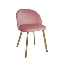Krzesło Colin tkanina Welur noga metalowa