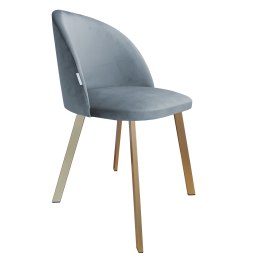 Krzesło Colin tkanina Welur noga metalowa