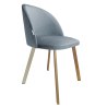 Krzesło Colin tkanina Welur noga metalowa