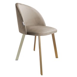 Krzesło Colin tkanina Welur noga metalowa