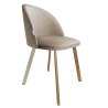 Krzesło Colin tkanina Welur noga metalowa