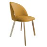 Krzesło Colin tkanina Welur noga metalowa