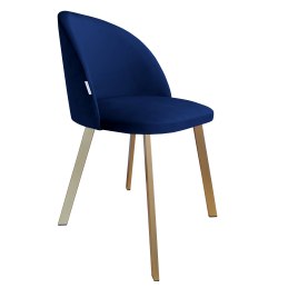 Krzesło Colin tkanina Welur noga metalowa