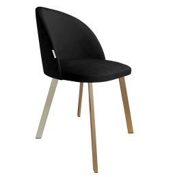 Krzesło Colin tkanina Welur noga metalowa