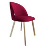 Krzesło Colin tkanina Welur noga metalowa