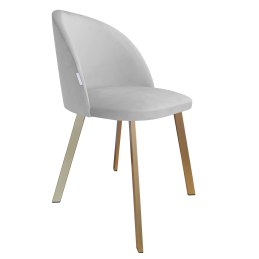 Krzesło Colin tkanina Welur noga metalowa