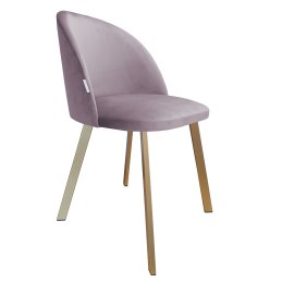 Krzesło Colin tkanina Welur noga metalowa