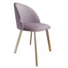 Krzesło Colin tkanina Welur noga metalowa