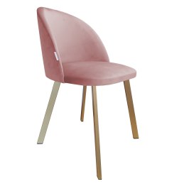Krzesło Colin tkanina Welur noga metalowa