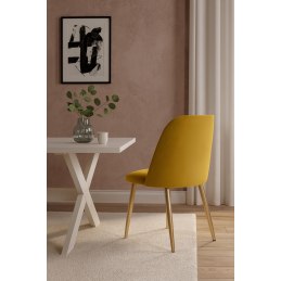 Krzesło welurowe GOYA  Nowoczesne krzesło do salonu, jadalni i kuchni