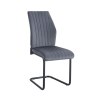 IVO Chair Modern Velvet Fabric Black Metal Frame Seat