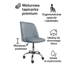 Fotel biurowy obrotowy GOYA MG02 – nowoczesny, wygodny, elegancki