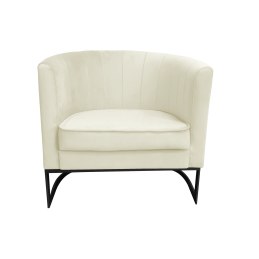 Fotel Glamour tkanina Welur podstawa metalowa