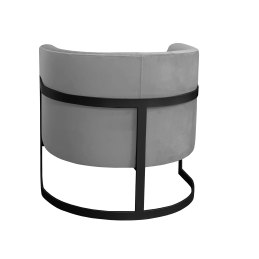 Fotel Glamour tkanina Welur podstawa metalowa