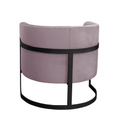 Fotel Glamour tkanina Welur podstawa metalowa