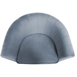 Fotel Glamour tkanina Welur podstawa metalowa