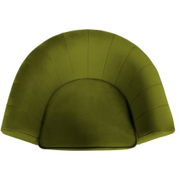 Fotel Glamour tkanina Welur podstawa metalowa