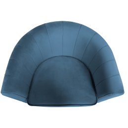 Fotel Glamour tkanina Welur podstawa metalowa