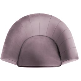 Fotel Glamour tkanina Welur podstawa metalowa