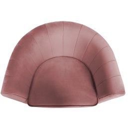 Fotel Glamour tkanina Welur podstawa metalowa