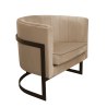 Fotel Glamour tkanina Welur podstawa metalowa