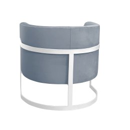 Fotel Glamour tkanina Welur podstawa metalowa