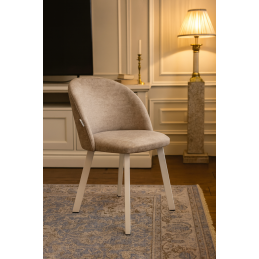 Krzesło Colin tkanina Welur noga metalowa