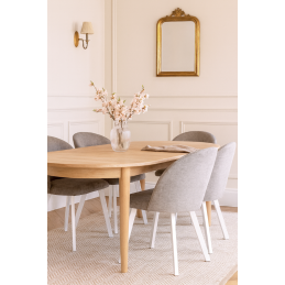 Krzesło Colin tkanina Welur noga metalowa