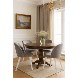 Krzesło Colin tkanina Welur noga metalowa