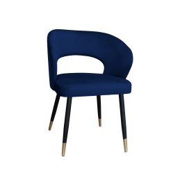 Krzesło AURA welurowe MG16 - granat, czarne nogi ze złotem