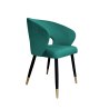 Krzesło AURA welurowe MG20 – czarne nogi ze złotem