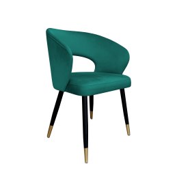 Krzesło AURA welurowe MG20 – czarne nogi ze złotem